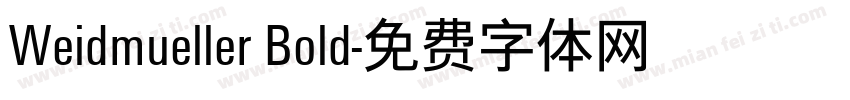 Weidmueller Bold字体转换